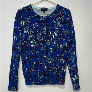 Lands' End Blur Floral Sweater